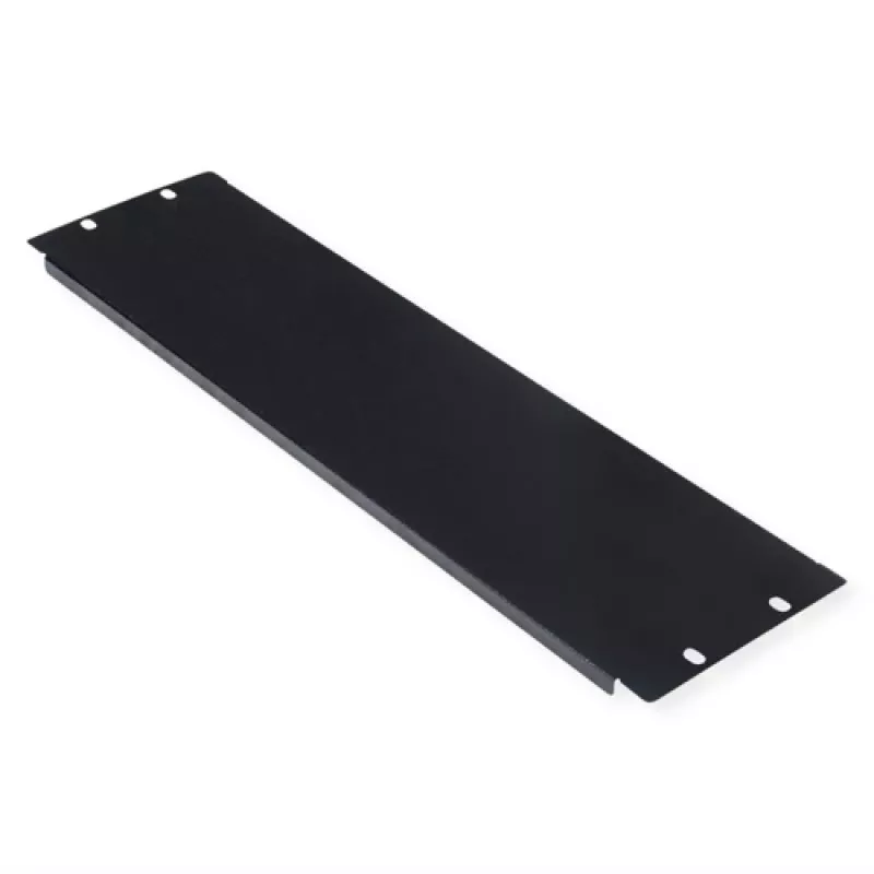 Sokkopaneeli ROLINE 19 tuumaa 3U musta teräs 480 mm