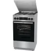 Gorenje GKS5C71XF vapaasti seisova liesi ja uuni hopea