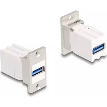 DeLOCK paneeliasennus Keystone-moduuli liitin USB 5 Gbps Type-A naaras Type-A naaras