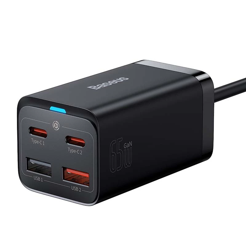Baseus GaN3 Pro laturi matkapuhelin tabletti musta AC sisätila 15V 3A
