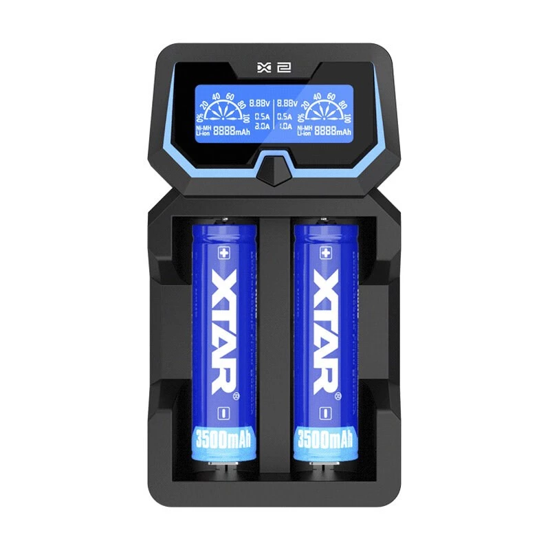 XTAR X2 -laturi Li-Ion 18650 -akuille