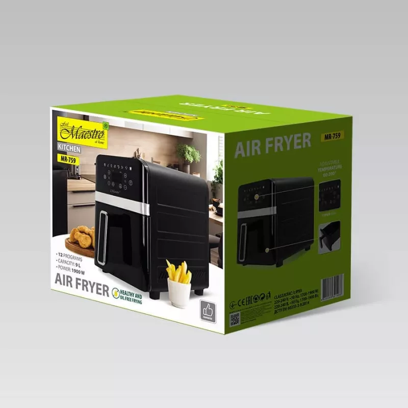 MAESTRO MR-759 kiertoilmakypsennin musta