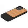 Man and Wood -suojakotelo iPhone 12 mini Herringbone nero musta