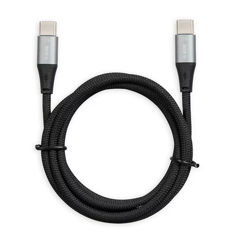 iBOX IKUTC USB-C-kaapeli 60W 2m musta