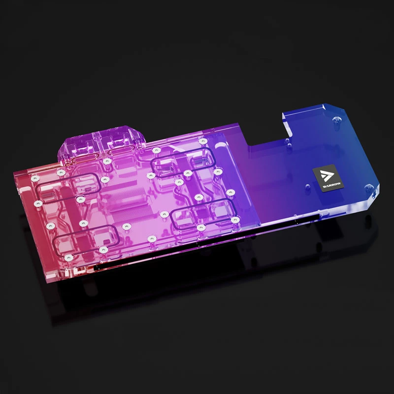 GPU-vesijäähdytin Barrow LRC2.0 ASUS STRIX 3070:lle — täysikate, akryyli