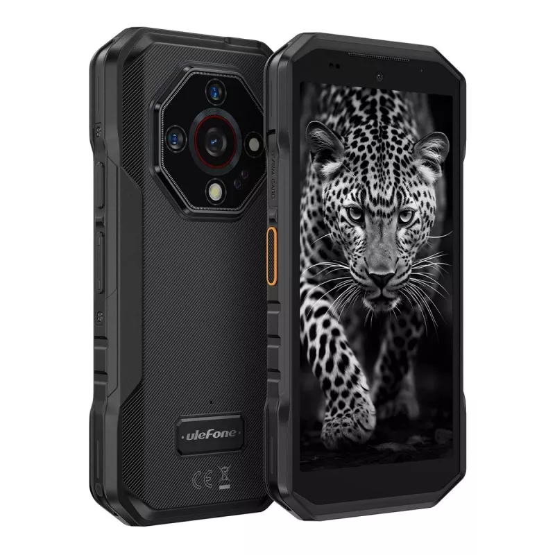 Ulefone Armor X32 UF-AX32/BK älypuhelin, 5,65 tuumaa, 6 GB RAM, 128 GB, Android 14, 5500 mAh, Future Black
