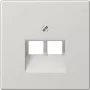 JUNG LS 969-2 UA LG - harmaa - termoplasti - tavanomainen - JUNG - UAE 2 x 8 UPO - UAE 8-8 UPO - UAE 8-8 UPOK6E - UAE 8-8 UPOK6 - MK-POF-2UAE - RJ-45