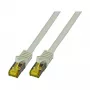 EFB-Elektronik RJ45-patchkaapeli Cat.6A S/FTP LSZH Cat.7 kaapeli harmaa 7,5 m valmistaja: EFB Elektronik (MK7001.7,5G)