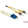 Kuitukaapeli DeLOCK 84696 2x LC 2x ST OS2 10 m keltainen