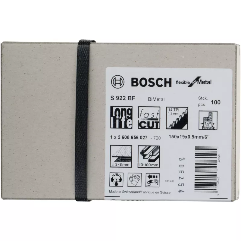 Bosch 2 608 656 027 pistosaha-/leikkaus-/puukkosahanterä bimetalli 100 kpl