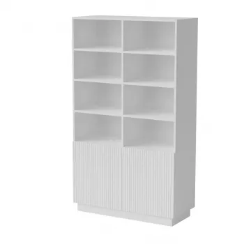 Säilytyskaappi Cama Meble LIVERTI kirjahylly 100×420×1705 mm valkoinen