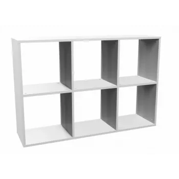 Topeshop MALAX 2X3 BIEL olohuoneen kirjahylly