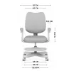 Toimistotuoli mark adler Junior 4.6 harmaa — kompakti ergonominen työtuoli