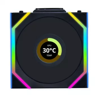 Lian Li UNI FAN SL Wireless LCD 120 musta 3 kpl