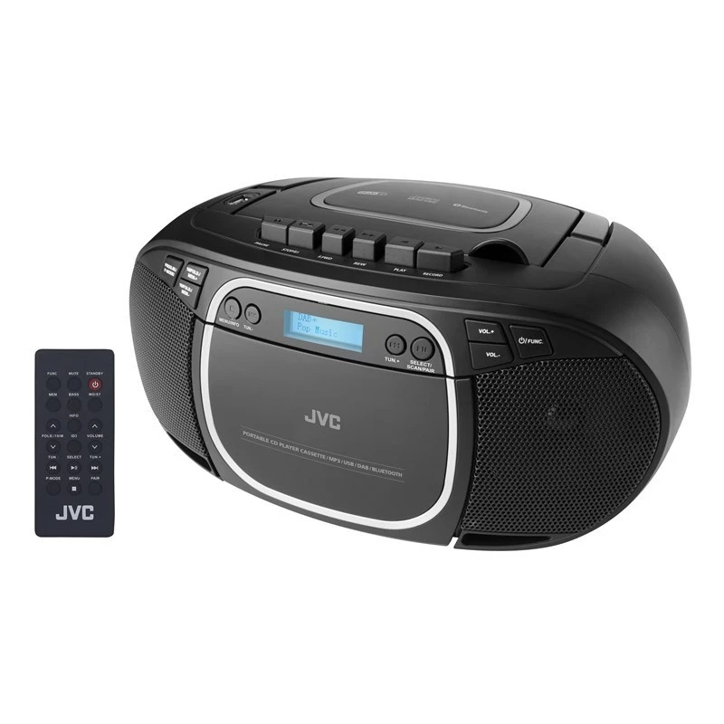 JVC RC-E561B-DAB CD-soitin musta kannettava CD-soitin