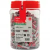fischer tappi DUOPOWER 10x50 BigBox vaaleanharmaa/punainen 210 kpl uudelleensuljettava (570550)