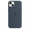 Silikonikuori Cover Apple iPhone 14 Plus MagSafe Storm Blue