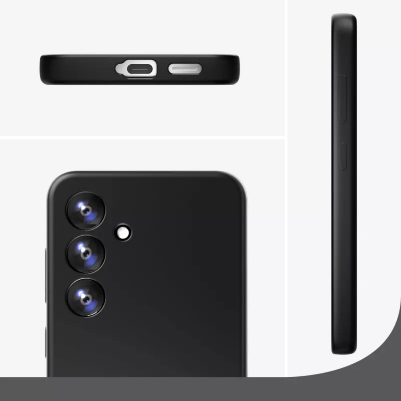4smarts Silicone Case Cupertino 541337 suojakuori Samsung Galaxy A56 -puhelimelle, musta