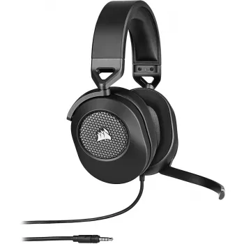 Kuulokemikrofoni CORSAIR HS65 SURROUND langallinen pelikuulokemikrofoni, korvan ympäri, 3,5 mm + USB-sovitin, 32 Ω, 282 g, carbon