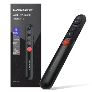 Laserosoitin-esityskaukosäädin 4in1 USB 3.0 2,4 GHz 30 m