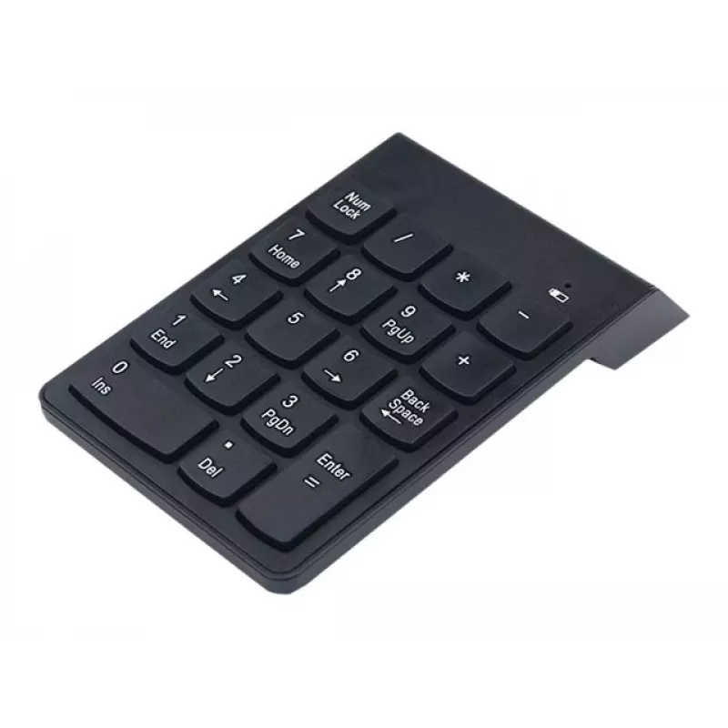 Gembird KPD-W-02 langaton numeronäppäimistö, 2,4 GHz, USB, 18 näppäintä, musta