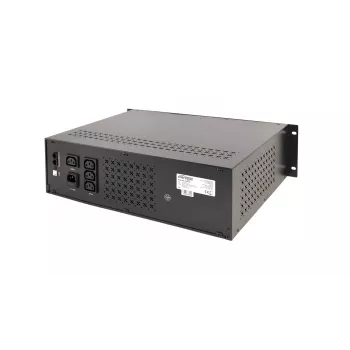 Gembird - UPS Rack 19'' 3,4U 1500VA, 4x IEC 230V lähtö, IEC14 tulo, RJ11, USB, LCD Line-Interactive 1,5 kVA 900 W 4 pistorasiaa