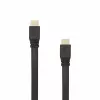 Sbox HDMI-HDMI 1.4 lattakaapeli M/M 1,5 m HDMI-FLAT-15B musta