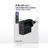 Qoltec GaN POWER PRO -laturi | 2xUSB-C | 2xUSB | 130W | 5-20V | 1.5-5A | XP | musta