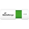 MediaRange - USB-flash-asema - 32 GB - USB 2.0 - valkoinen, vihreä (MR973)
