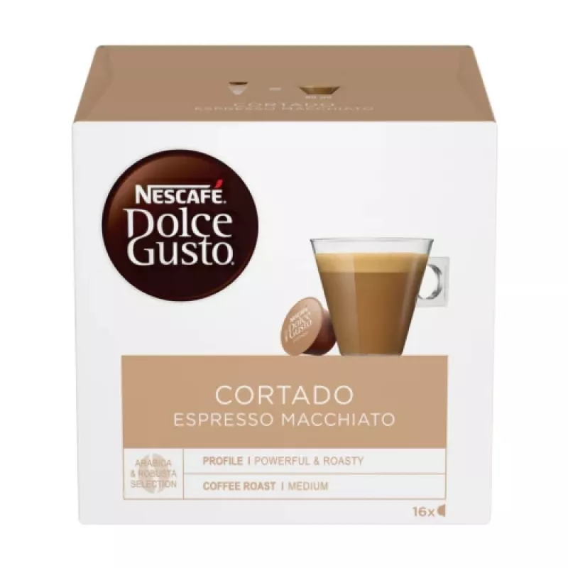 Nescafe Dolce Gusto Cortado Espresso Macchiato kahvi, 16 kapselia
