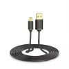 USB-kaapeli UGREEN US132 Mini-USB 1 m — musta, 480 Mbit/s, nopea lataus