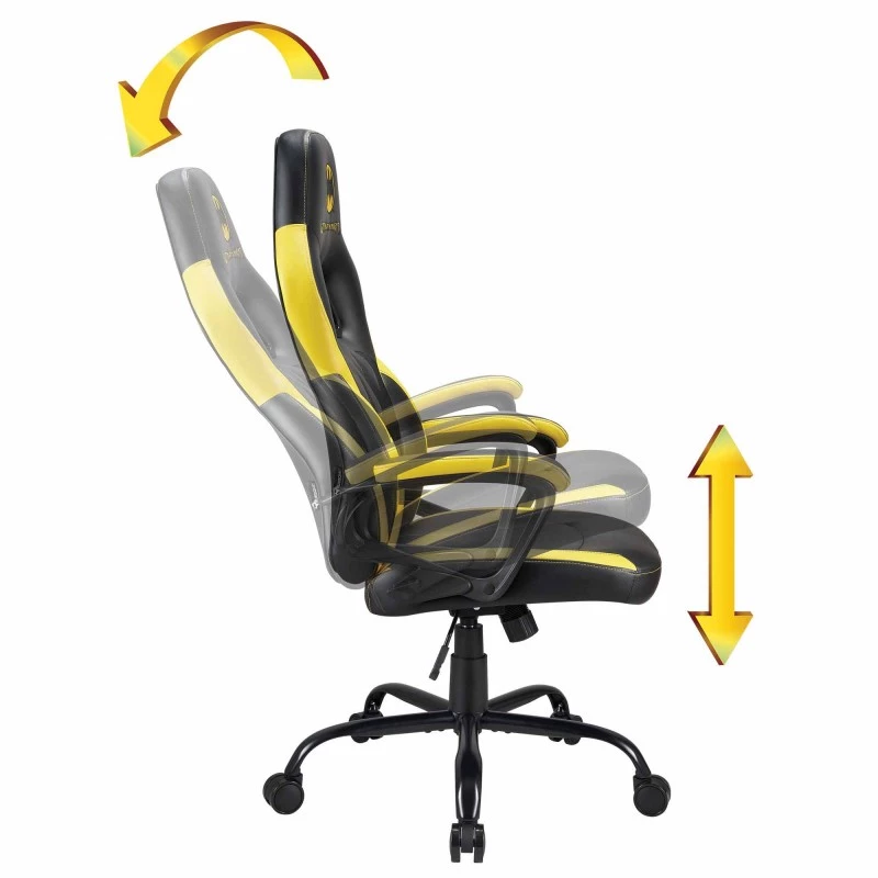 PC-pelituoli Subsonic SA5642-B1 pehmustettu istuin musta keltainen 120 kg