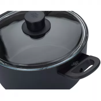 Kattila BALLARINI 75002-920-0 pyöreä musta alumiini 20 cm