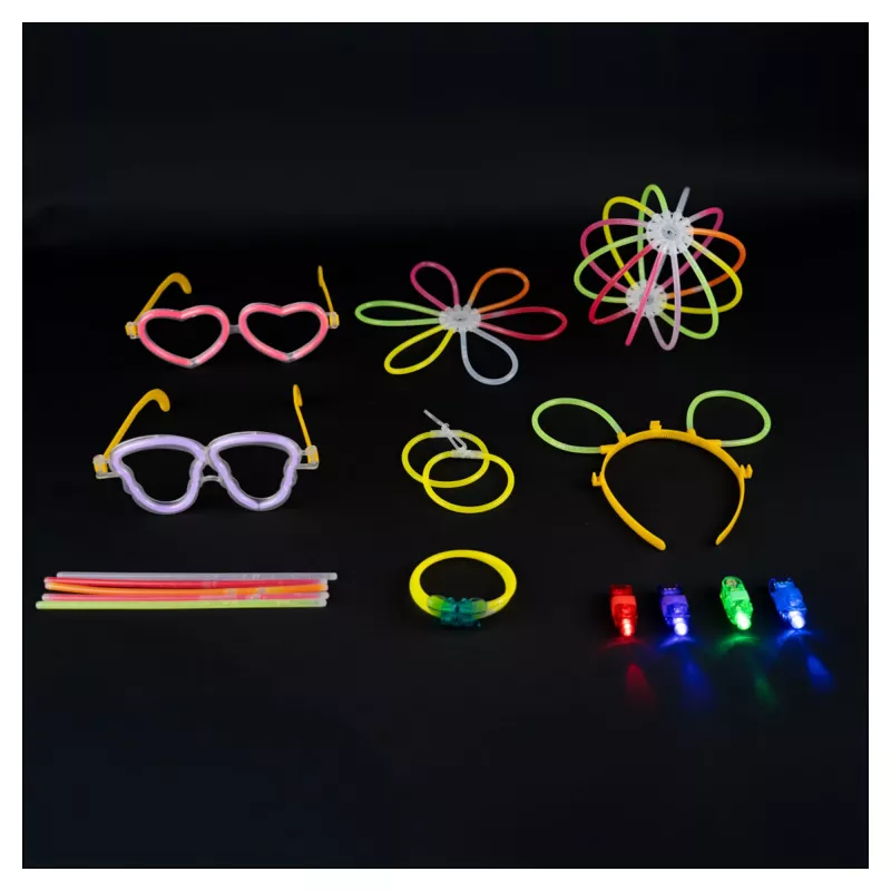 RealPower 495549 Glow Sticks Big Party Box, 488 kpl