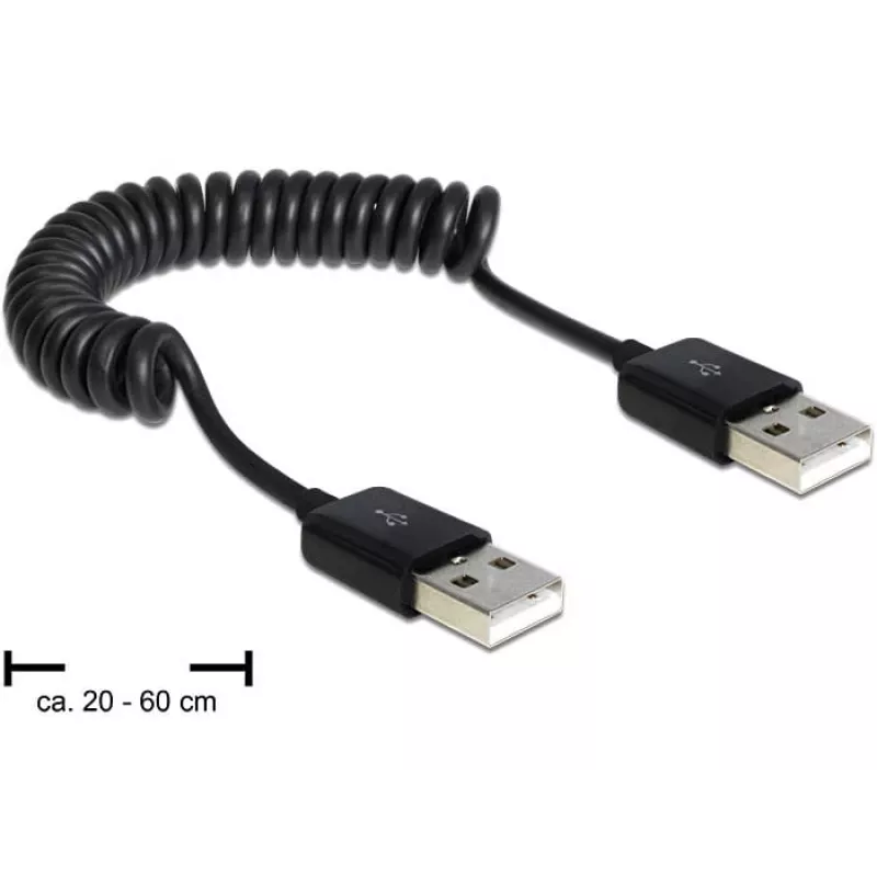 USB-kaapeli DeLOCK 83239 USB 2.0 0,6 m musta
