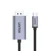 UNITEK V1409A kaapelisovitin USB-C DisplayPort musta, harmaa