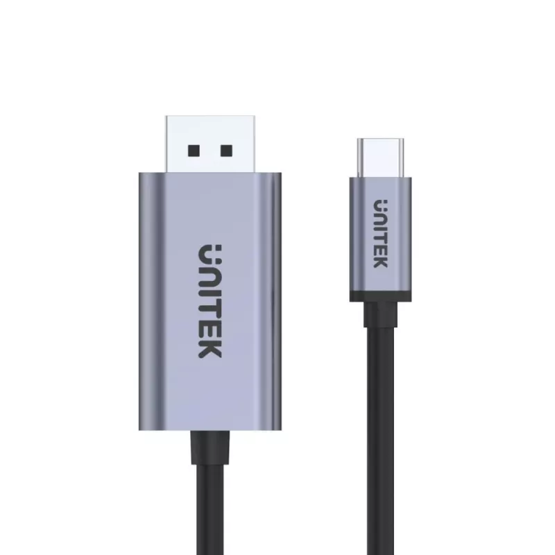 UNITEK V1409A kaapelisovitin USB-C DisplayPort musta, harmaa