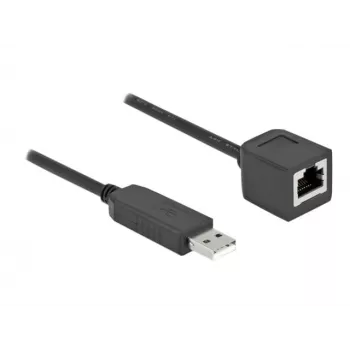 Sarjaliitäntäkaapeli DeLOCK 64163 USB 2.0 Type-A - RS-232 RJ45 50 cm musta
