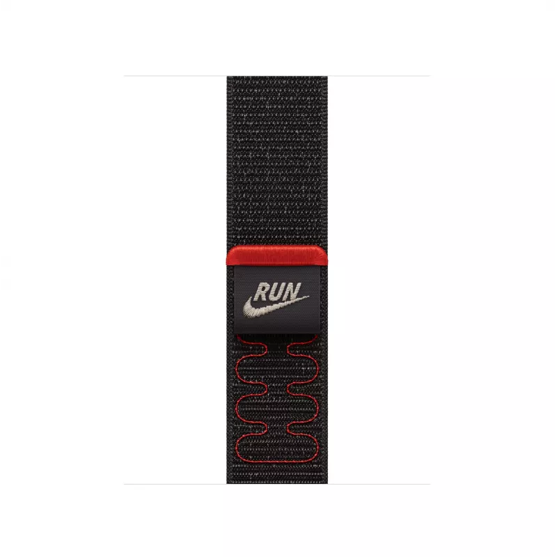 Apple Nike Sport Loop -ranneke musta nylon, kierrätetty polyesteri, spandex