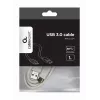 USB-datakaapeli Gembird USB A - USB C 1 m, USB 3.2 Gen 1, valkoinen
