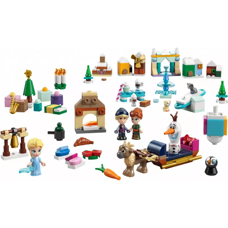 LEGO Disney Frozen -joulukalenteri 2025 -rakennussarja 43273 — 231 osaa, 4 minihahmoa, ikä 5+