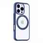 Torras Ostand R Fusion X00FX1881 magneettinen suojakuori iPhone 16 Pro -puhelimelle 360° kääntyvällä rengasjalustalla, sininen