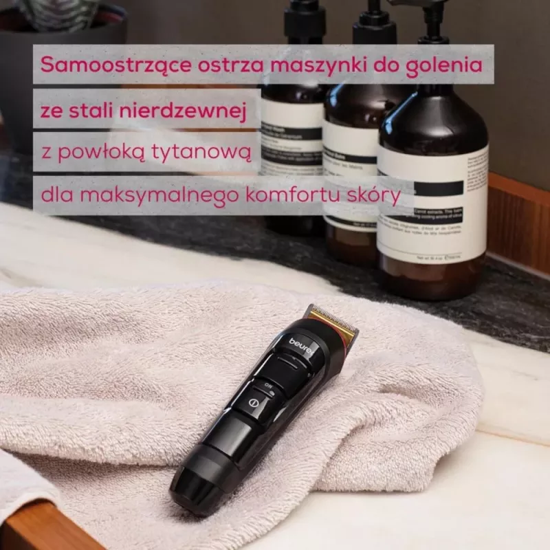 Beurer parta- ja sänkitrimmeri MN4 ladattava tarkka leikkaus