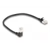 Verkkokaapeli DeLOCK RJ45 Cat.6A 0,25 m, musta