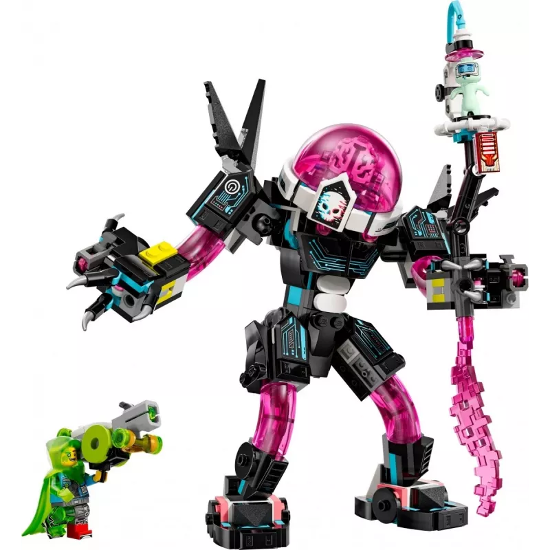 Rakennuslelu LEGO 71495 Mateo vs. Cyberbrain Mech – leikkisetti minifiguureilla ja rakennettavalla mechillä