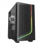 PC-kotelo Sharkoon J1000 ARGB mATX — Mid-Tower Micro-ATX-kotelo ARGB-valaistuksella