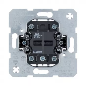 Valokytkin Berker 503404, yksinapainen 10 A 250 V, metalliviimeistely