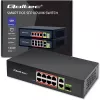 Ethernet-kytkin QOLTEC 52297 PoE RJ45 PoE-uplinkilla ja SFP-portilla
