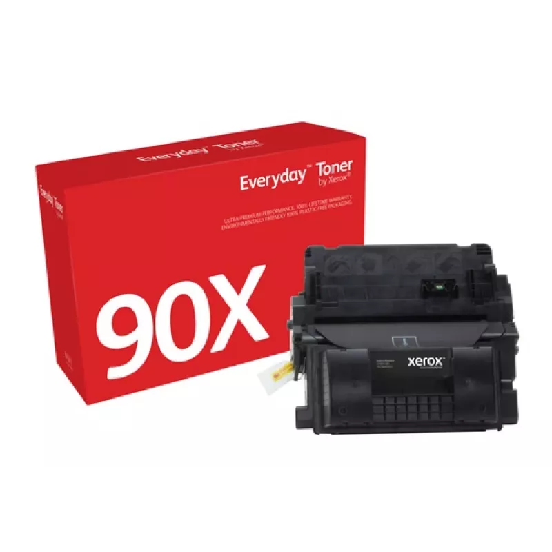 Everyday™ musta värikasetti Xeroxilta, yhteensopiva HP 90X (CE390X) kanssa, suuri kapasiteetti