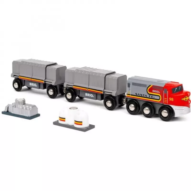 Juna BRIO World Santa Fe Train Trains of the World monivärinen
